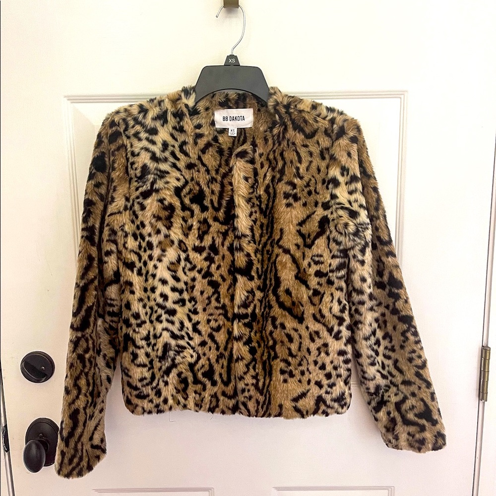 BB Dakota Cheetah Fur Jacket